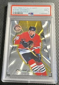 1997 Alexei Zhamnov 32/69 PSA 9 Pinnacle Totally Certified Platinum Gold #101 - Picture 1 of 3