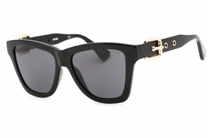 MOSCHINO MOS131/S 0807 IR Sunglasses Black Frame Gray Lenses 54mm - Picture 1 of 4