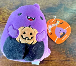 Squishmallows Halloween Jordan the Purple Ghost w/ Jack-O-Lantern 5" NWT Pumpkin - Bild 1 von 12