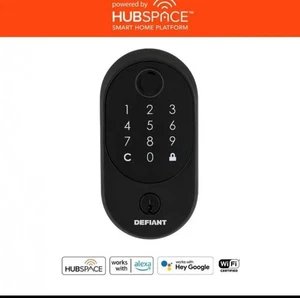 Defiant Door Lock Deadbolt Biometric Fingerprint Electronic Touchpad Aged Bronze - Picture 1 of 1