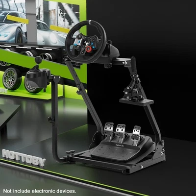Hottoby Racing Wheel Stand Sim Cockpit Fit Logitech G920 G923 G29Thrustmaster Foto 1 de 4