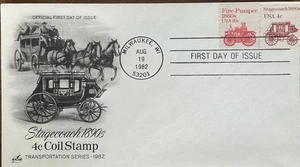 Artcraft 1898A Stagecoach Transportation Series Coil  - Picture 1 of 1