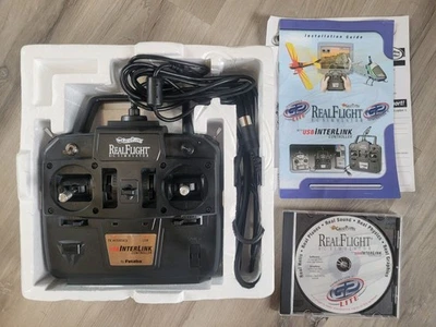 Controlador USB Great Planes Real Flight R/C Simulator Futaba Interlink Plus Foto 1 de 2