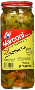 Marconi Hot Giardiniera, 16 Ounce 1 Pound (Pack of 1) - Picture 1 of 4