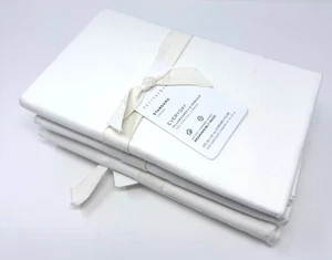 Pottery Barn Standard Everyday Pillowcases x2/Percale Fits 20x32 Pillow(1) White - Picture 1 of 4