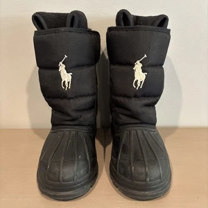 Polo Ralph Lauren Winter Snow Boot Boots Insulated Size 1 Kids - Picture 1 of 3