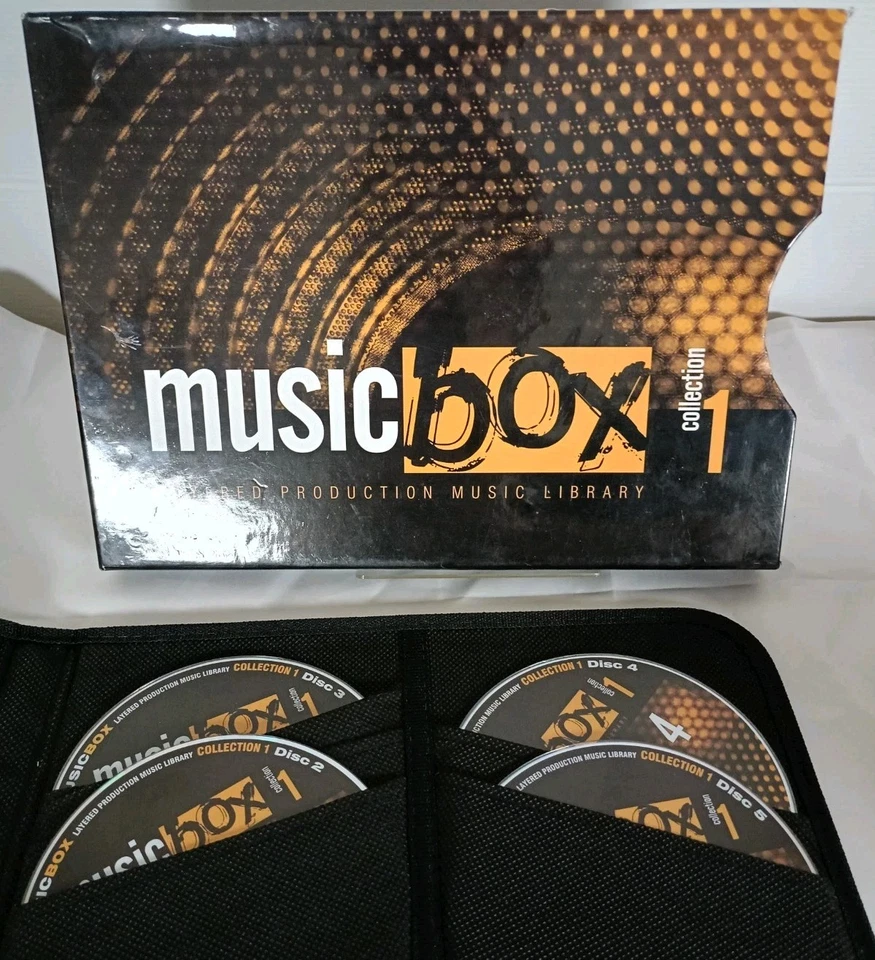Digital Juice Music Box Collection 1 Layered Production Music Library 6 Disc Set - Image 1 of 4