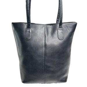 Bolso de hombro vintage HOBO INTERNATIONAL de cuero negro con asas dobles - Imagen 1 de 9