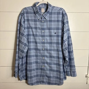 Camisa Polo Brooks Brothers The Original Abotonada Hombre Talla XXL Rayas Azules - Imagen 1 de 10