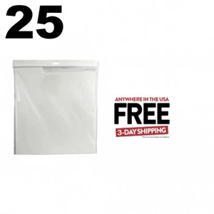 25 White Plastic Record Dividers (Tall) for 12" LP Vinyl 33 RPM **1-3 DAYS - Imagen 1 de 4