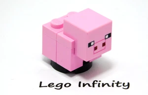 LEGO Bright Pink The Baby Pig Minifigure Minecraft Farm Cottage Animal (21144) - Picture 1 of 4