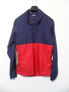 Patagonia Men's Navy Blue & Red Houdini Pullover Jacket Small - Picture 1 of 9