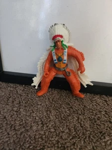 Boneco Indio Apache Figure With Full Head Gear 4 Inch - Picture 1 of 4