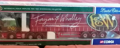  Corgi 1:50  CC12211 Scania Curtainside Trailer Fagan & Whalley Ltd. LKW OVP N24 - Bild 1 von 4