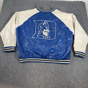 Vintage Duke Blue Devils Varsity Jacket Mens 2XL Blue Steve And Barry’s - Picture 1 of 21