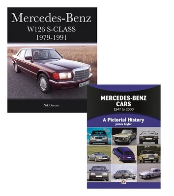 梅赛德斯-奔驰 1950 - 1998 年和 W126 S 级 1979 - 1991 年 2 本书套装 — 第 1/3 张图片