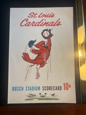 1962 Cardinals versus Pirates Scorecard from Sportsman Park - Image 1 of 4