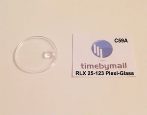 FOR ROLEX 25-123 PLASTIC PLEXI GLASS WATCH CRYSTAL REPLACMENT FITS 19MODELS C59A - Picture 1 of 1