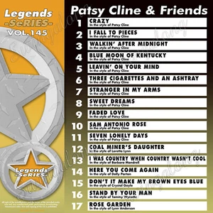 Patsy Cline & Friends Legends Karaoke CDG vol-145 CRAZY Sweet Dreams Faded love - Afbeelding 1 van 2