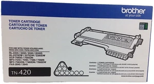 Genuine BROTHER TN420 Black Toner Cartridge - NEW Sealed - Picture 1 of 4