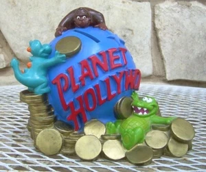 Planet Hollywood Bank Aligator Krokodil Drache Globus Gorilla Goldmünzen - Bild 1 von 3