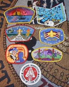 8x Patch Boy Scouts BSA Jamboree dagli anni 80 agli anni 90 Ordine della Freccia - Foto 1 di 17