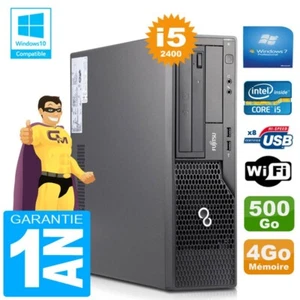 PC Fujitsu Esprimo E500 E85+ SFF Core I5-2400 RAM 4Go Scheibe 500Go Wifi W7 - Bild 1 von 1