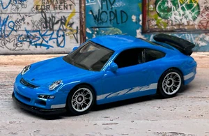 Matchbox PORSCHE 911 GT3-2007 (blu) quasi come nuovo/sciolto - Foto 1 di 5