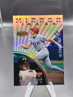 1997 Bowman's Best Mirror Image Refractor Juan Gonzalez Gary Sheffield #MI6 - Image 1 of 4