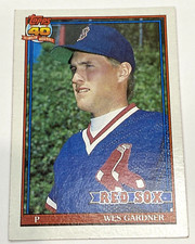 Wes Gardner - 1991 Topps #629 - Boston Red Sox Baseball Card