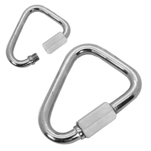 Stainless Steel Bulk Shackle Delta Screw Connector V4A Screw Carabiner Connector - Picture 1 of 4