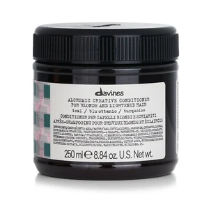 DAVINES Alchemic Creative Conditioner Teal Blonde & Lightened Hair Teal. 8.84oz - Picture 1 of 7