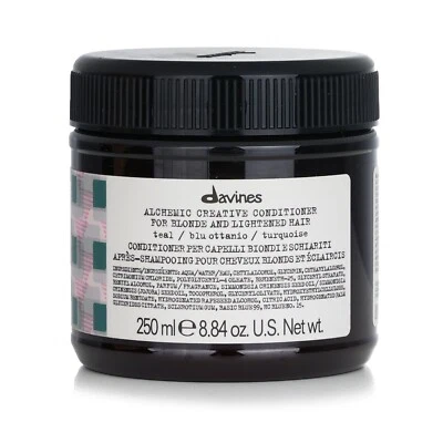 DAVINES Alchemic Creative Conditioner Teal Blonde & Lightened Hair Teal. 8.84oz - Image 1 of 4