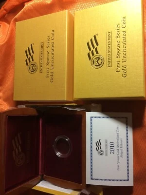 2010-W Unc $10 Gold Abigail Fillmore First Spouse BOX OGP & COA (X-63) NO Coins - Image 1 of 4