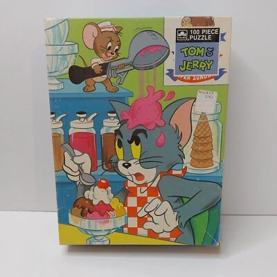 Vintage Golden Tom & Jerry Golden 100 piece Puzzle Missing Pieces - Image 1 of 4