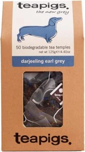 Bolsas de té grises Teapigs Darjeeling Earl hechas con hojas enteras 1 paquete de 50 Tea Ba - Imagen 1 de 3