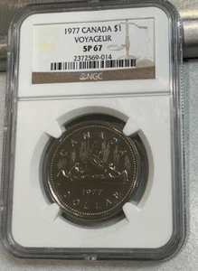 1977 $1 CANADA VOYAGEUR NGC SP67 - Picture 1 of 2