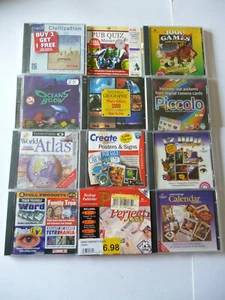 Posten x 12 Stück CD-Rom Videospiele + Software Discs für Windows 95/98 - Bild 1 von 12