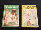 Les livres de contes de fées vintage verts et jaunes vers 1930/40
