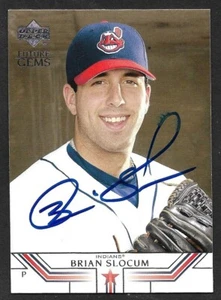 2002 UD FUTURE GEMS #23 Brian Slocum Cleveland Indians autógrafo firmado certificado de autenticidad automático - Imagen 1 de 1