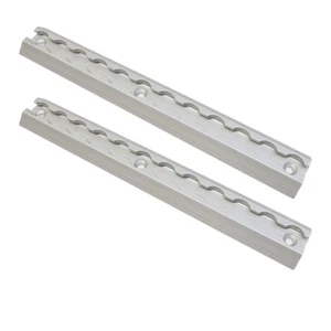 L-Track de aluminio 12" de largo - paquete de 2 - pistas de desplazamiento anchas - Imagen 1 de 5