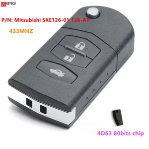 Llavero remoto abatible 3BTN para Mazda 2 6 2010-2013 P/N: Mitsubishi SKE126-01 126-A1 - Imagen 1 de 1