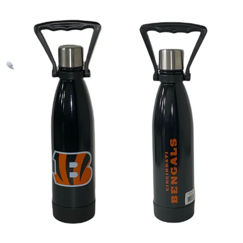 Cincinnati Bengals 17 oz Universal Ultra Capped Stainless Steel Water Bottle Cover