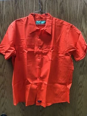 Red Kap Work Shirt Size 3XL Short Sleeve Orange 100% Cotton New A-7 - Image 1 of 4