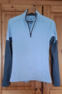 ADIDAS, Damen, Sportshirt, 42, langarm, hellgrau/dunkelgrau - Bild 1 von 2
