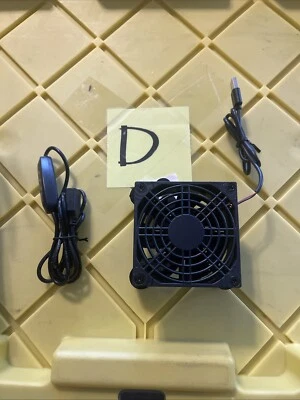 120mm USB Cooling Fan External Desktop Cooler Stand for Router Modem Computer PC - Image 1 of 3