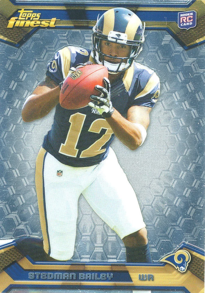 TOPPS-FINEST Stedman Bailey RC RAMS WVA West Virginia MOUNTAINEERS - Image 1 of 1