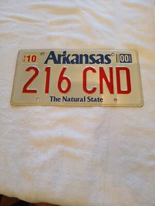 Vintage license plate Arkansas 216 CND YEAR 2000. The Natural State wall decor - Picture 1 of 7