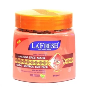 La Fresh Saffron Face Mask Pack 100% Natural Exfoliation Skin Moisturizing 575gm - Picture 1 of 2