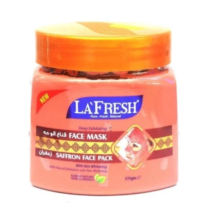 La Fresh Saffron Face Mask Pack 100% Natural Exfoliation Skin Moisturizing 575gm - Image 1 of 2